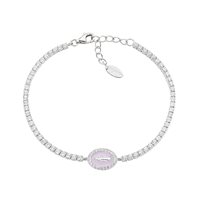 Bracciale Amen Donna Miracolosa in Argento Zirconia BTMISMBROZ16 - BTMISMBROZ16